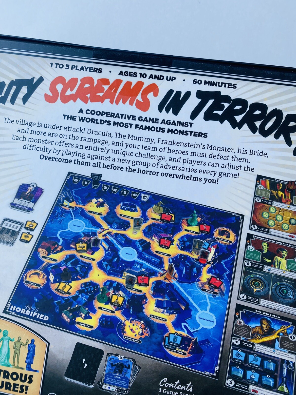 2019 Ravensburger Horrified Universal Studios Monsters Strategy Board Game NIB