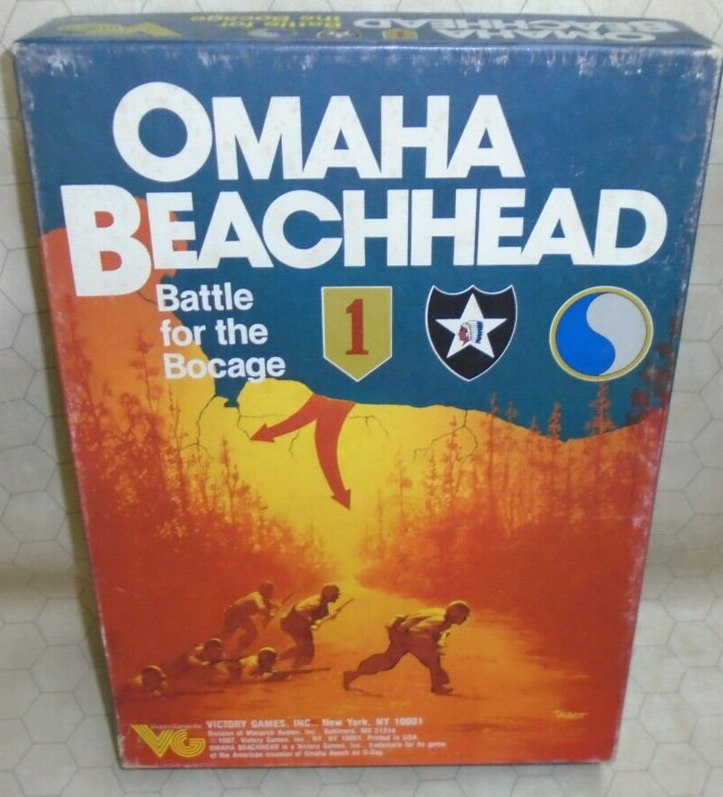 Omaha Beachhead WWII Battle Game COMPLETE & UNPUNCHED – Victory Games USA