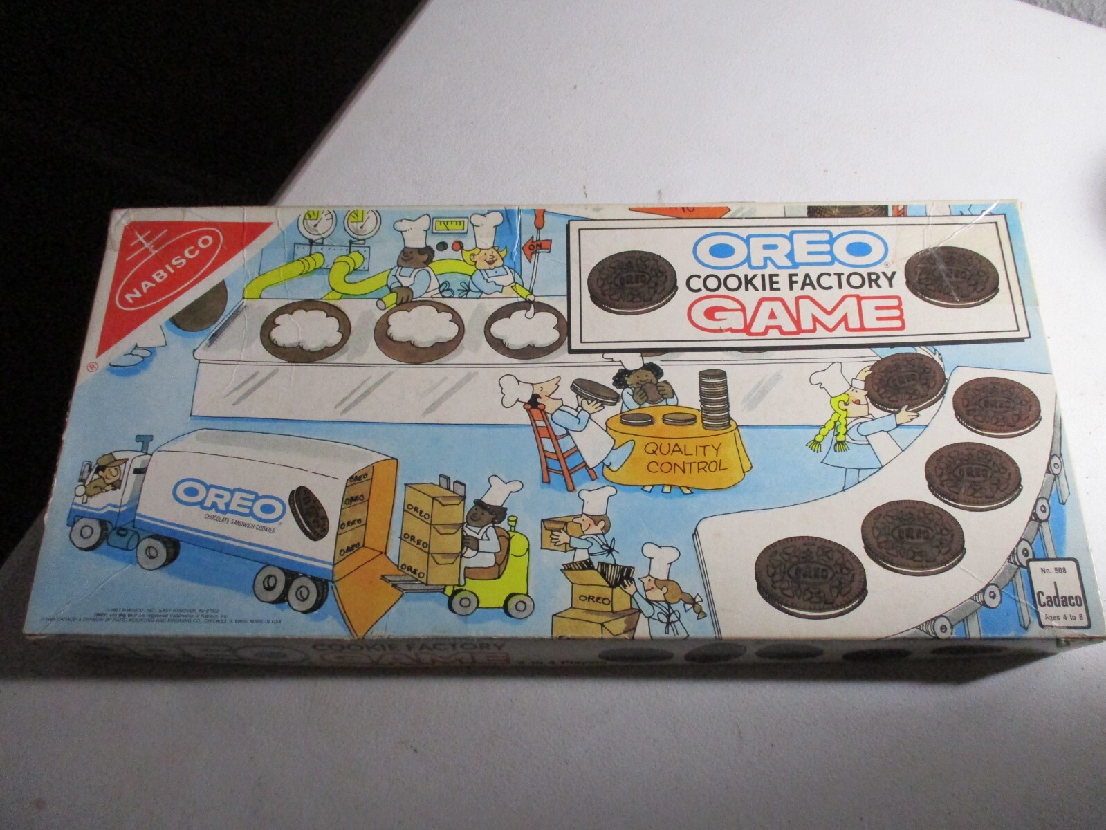 Vintage 1988 Nabisco Oreo Cookie Factory Match Game by Cadaco Complete #508
