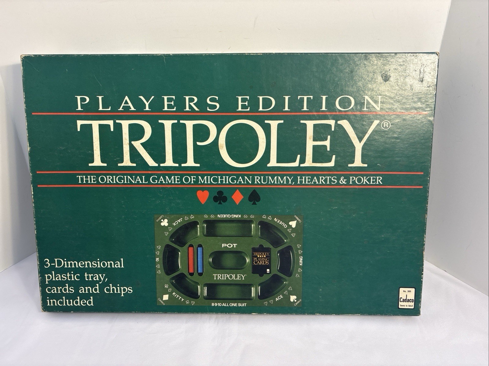 Tripoley 1968 Cadaco No. 300 Special Edition Substitute Chips READ Board Game