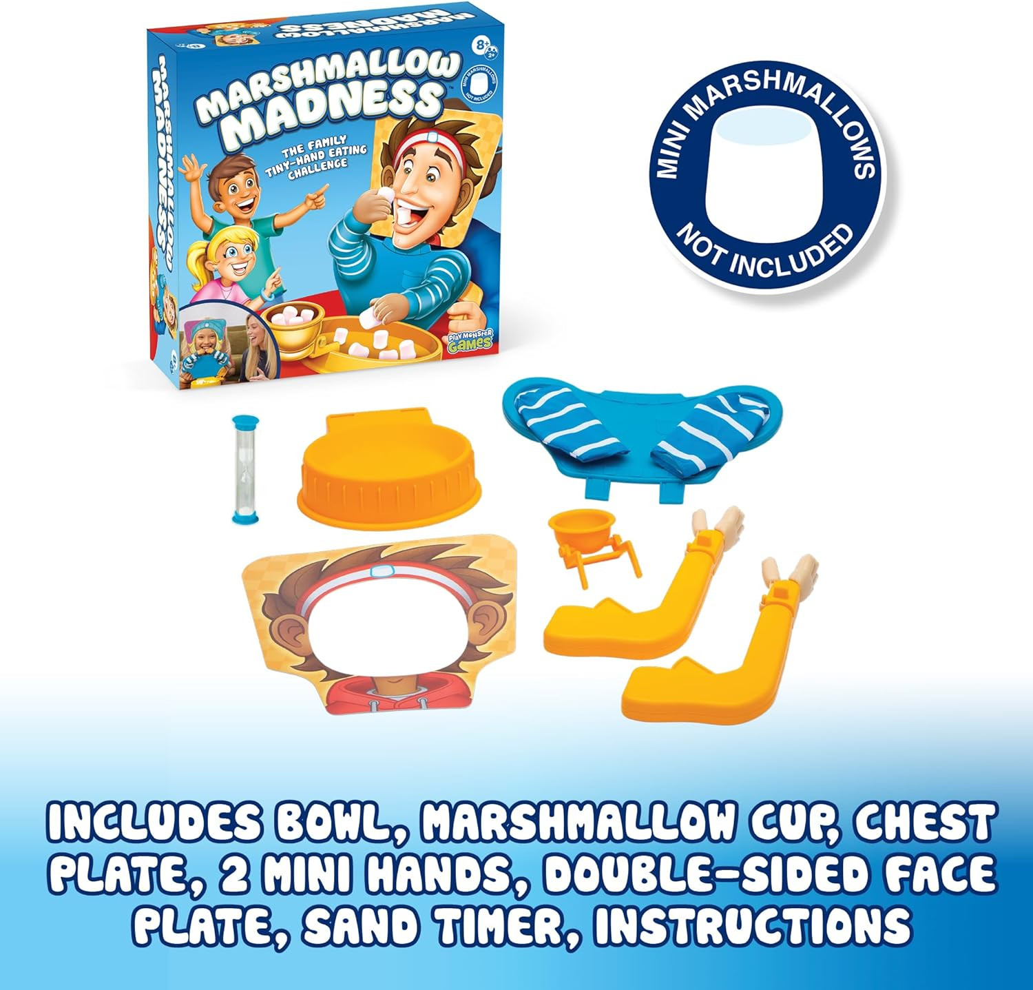 Marshmallow Madness Board Game – Hilarious Family Board Games for Kids & Adults,