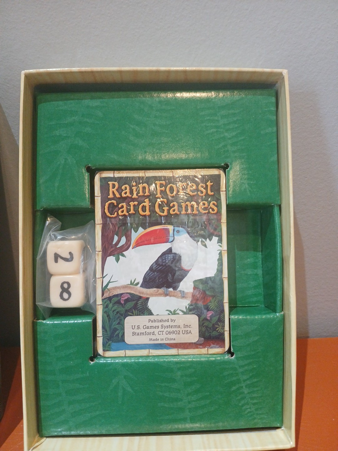 Rain Forest Card Games Four Games in One New Open Box U.S. Games System Inc UU