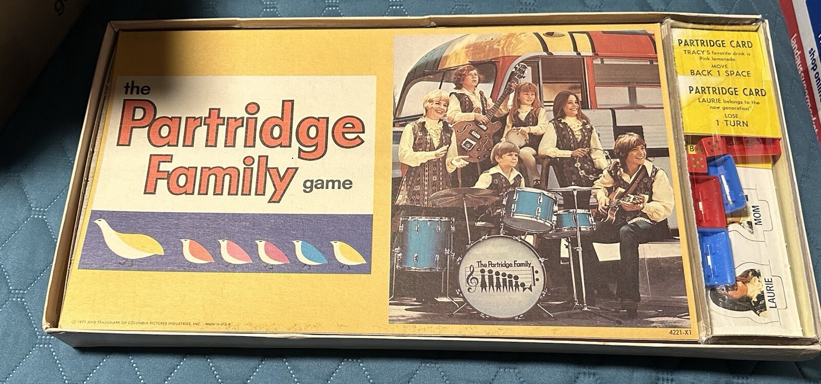 VINTAGE 1971 PARTRIDGE FAMILY COMPLETE ~ Sealed PCS ~ MILTON BRADLEY BOARD GAME
