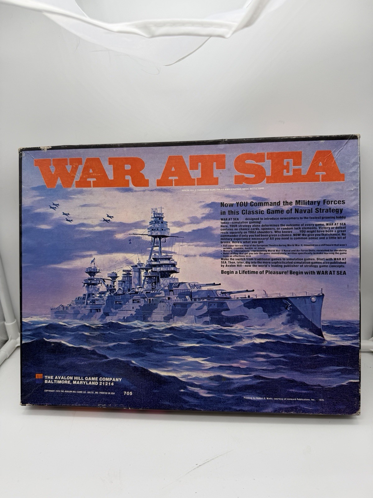 1976 War at Sea Game by Avalon Hill Complete in Great Condition FREE SHIPPING