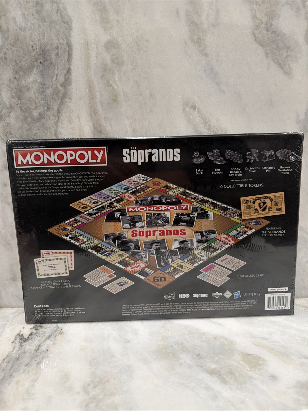 Monopoly The Sopranos 2021 Edition Board Game USAopoly Hasbro NEW