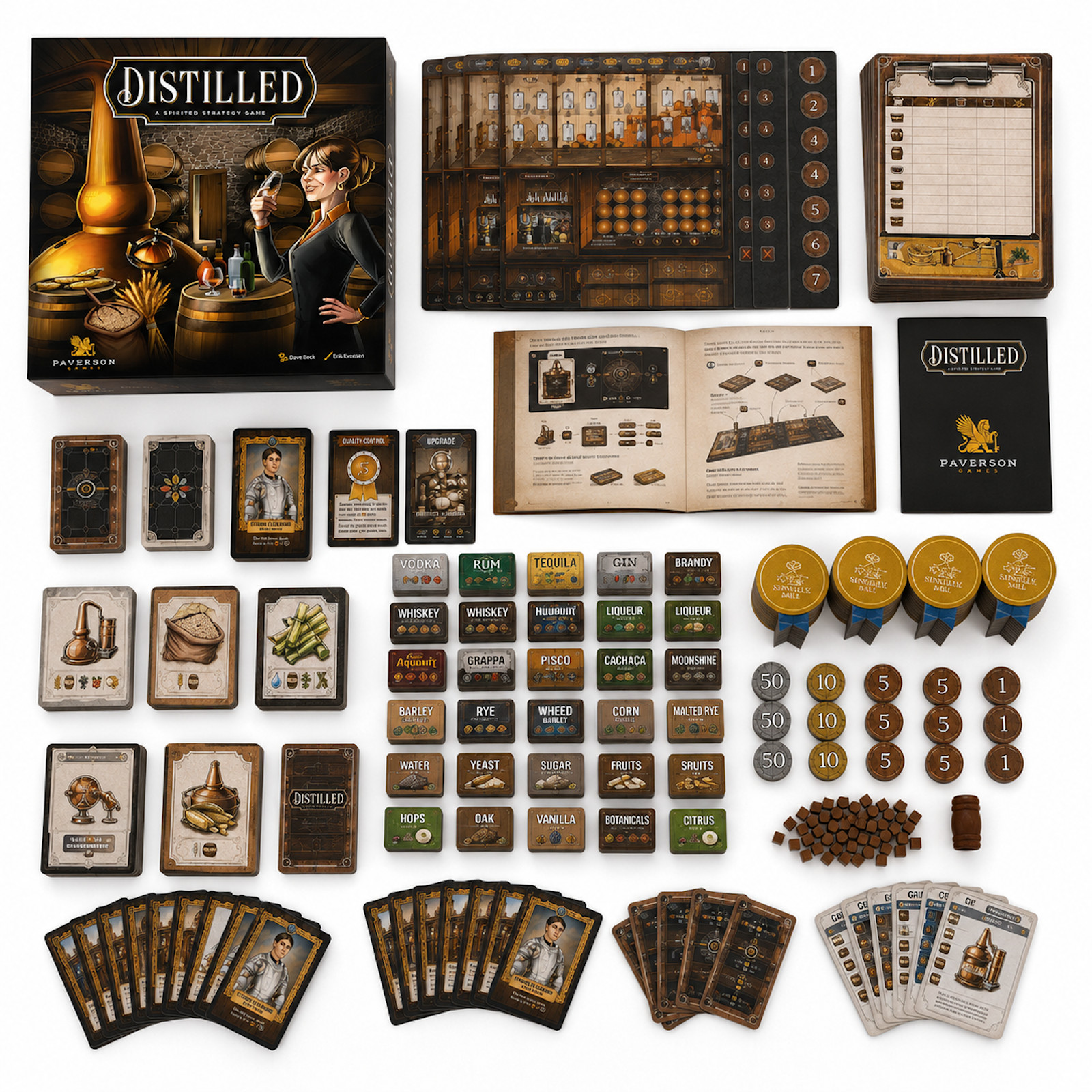 Distilled: A Spirited Strategy Game, Strive for The Title of Master Distiller