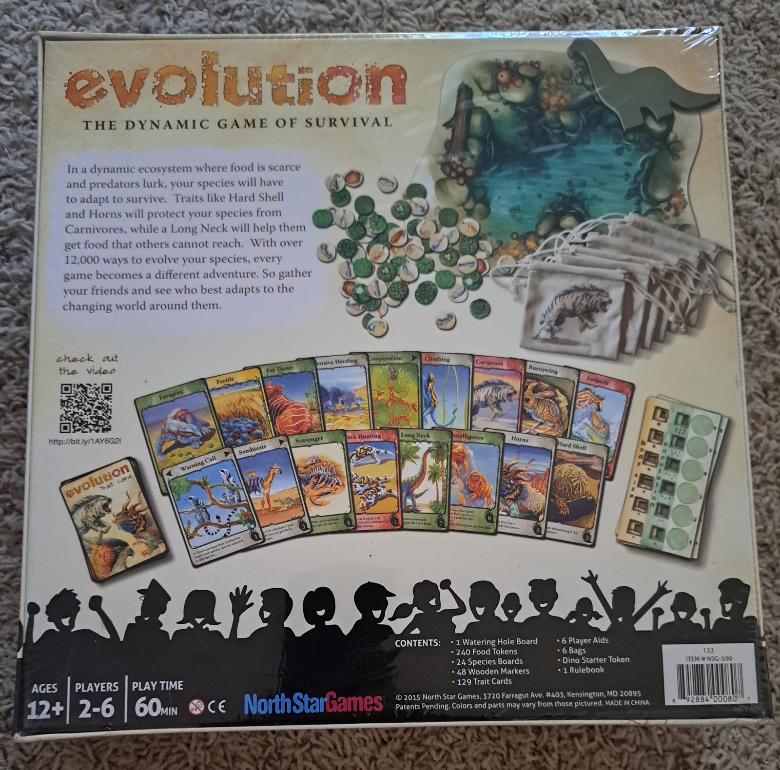 Evolution North Star Games 2017 Strategy Board Game Sealed Brand New