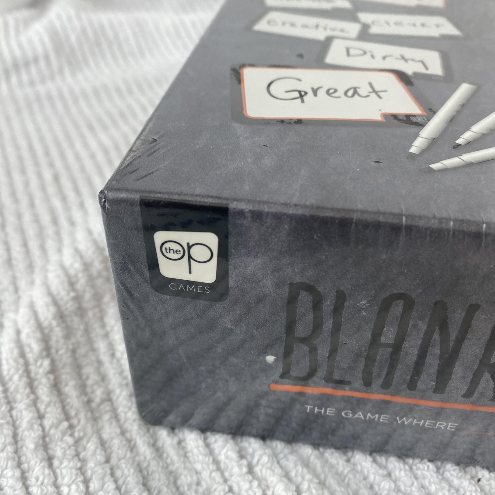Blank Slate Party Word Game The Op Family Board Game 3-8 Players Ages 8+ Sealed