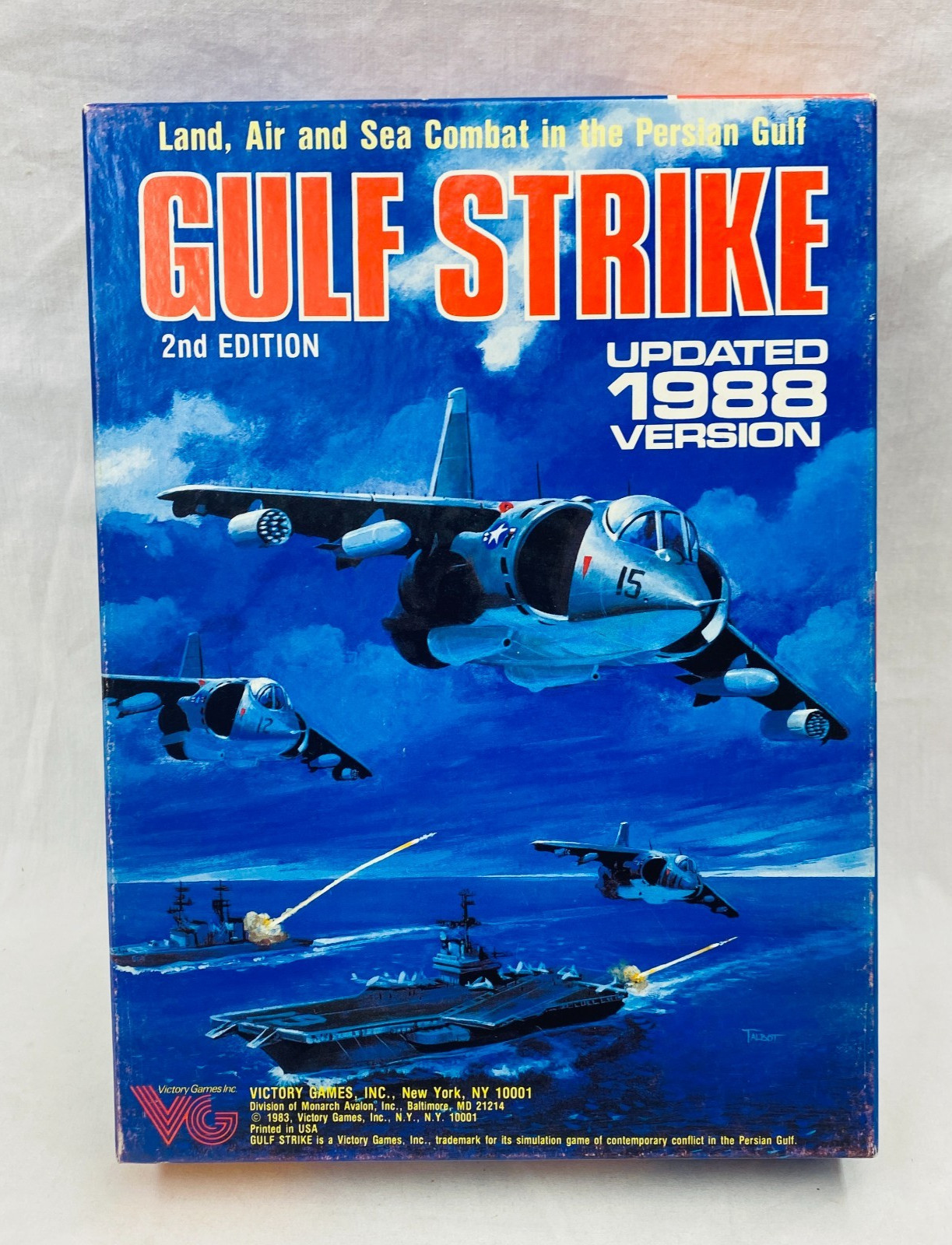 Gulf Strike Board Game Updated 1988 Victory Games Inc. Vintage Unplayed EX/NM+
