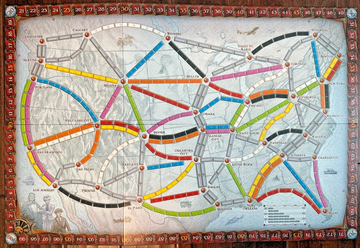 Days of Wonder Ticket To Ride by Alan R Moon COMPLETE Train Adventure Board Game