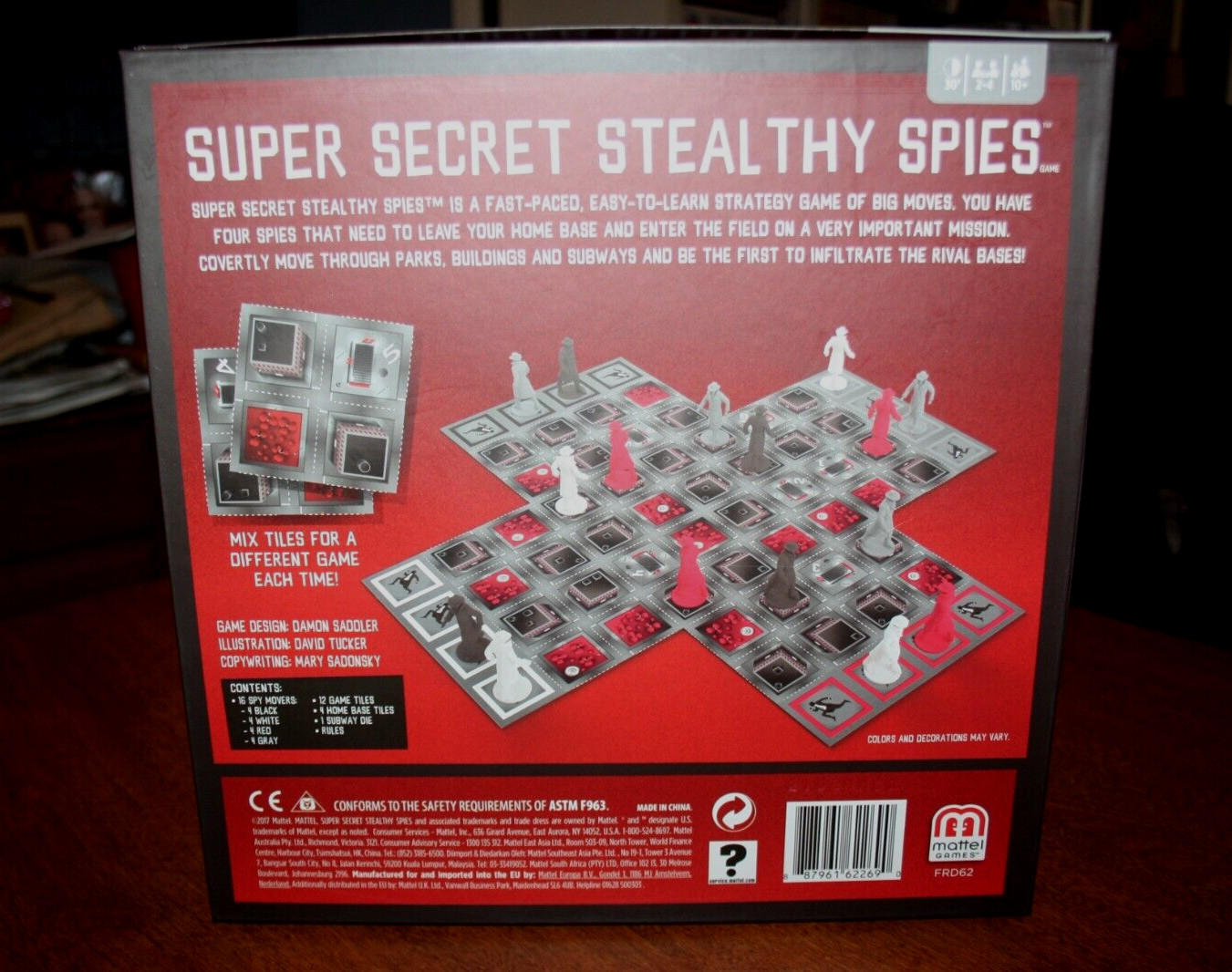 Super-Secret Stealthy Spies Game Tactical Race Get Spies Other Side! Mattel 2017