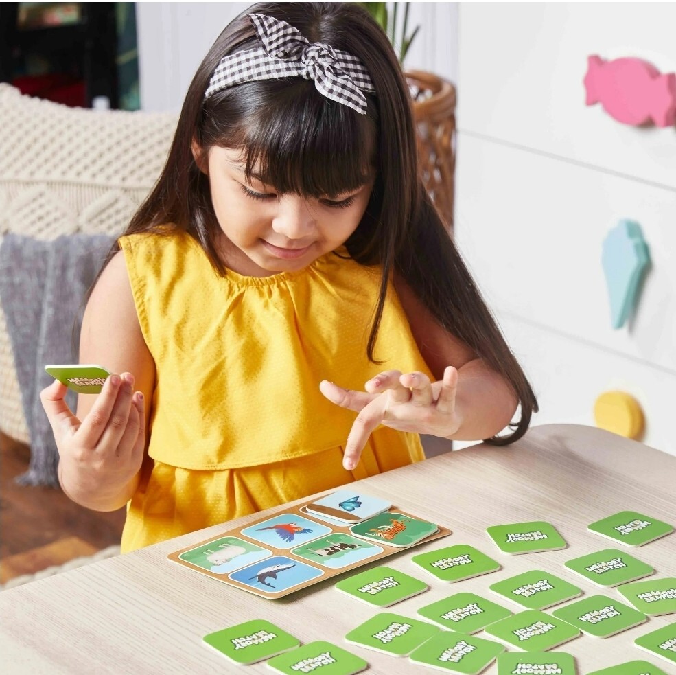 Skillmatics Board Game – Memory Match Animal Planet Flash Cards (3-7 Years) G1
