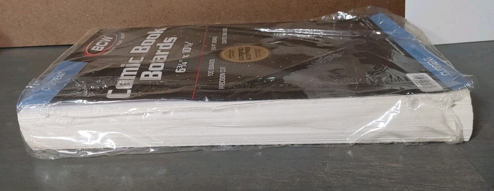 BCW Comic Book Bags Current 6.75×10.5 Coated One Side 24 Pt. Board White
