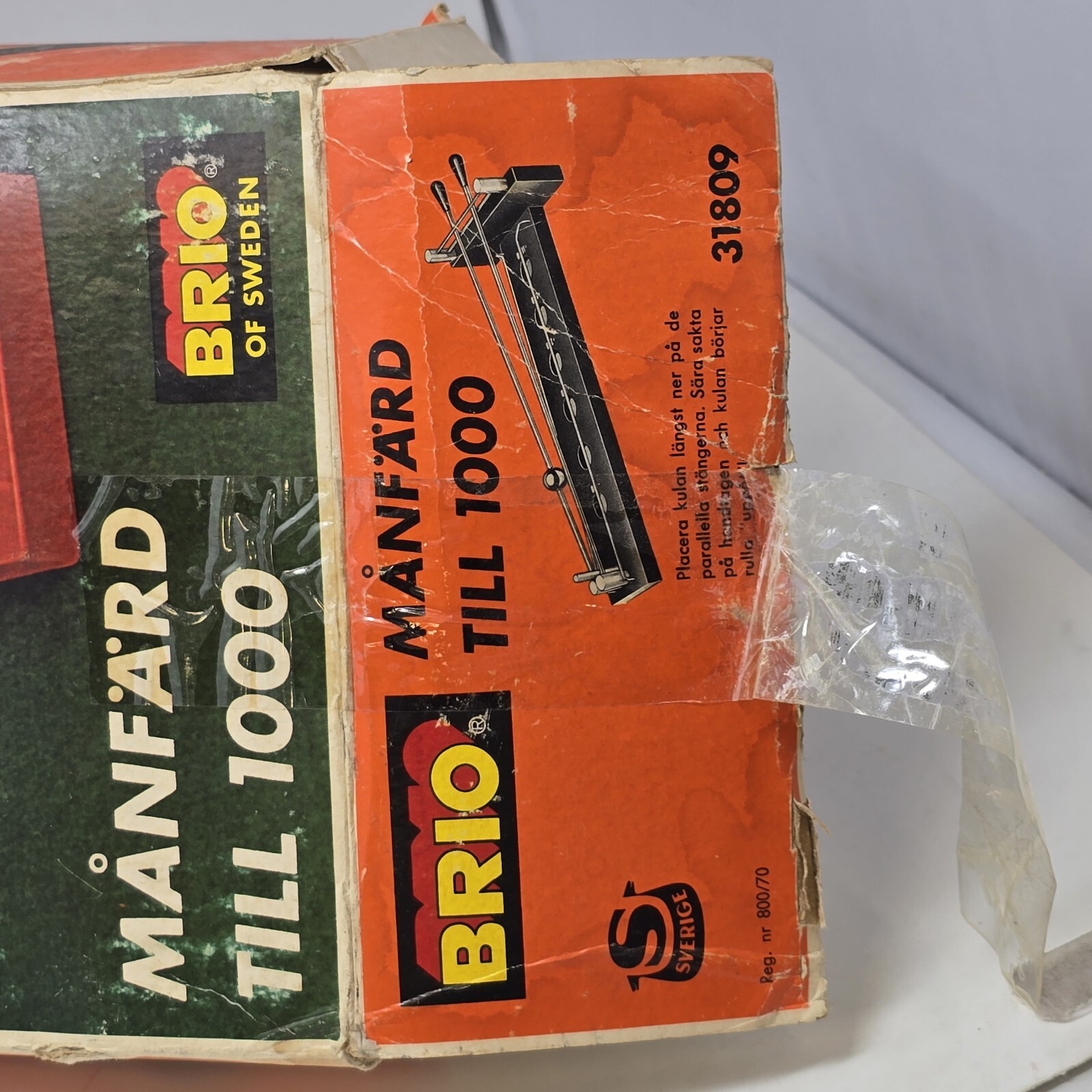 Brio Of Sweden The Rolling Vintage 60’s 70’s Game w/ Original Box No Ball