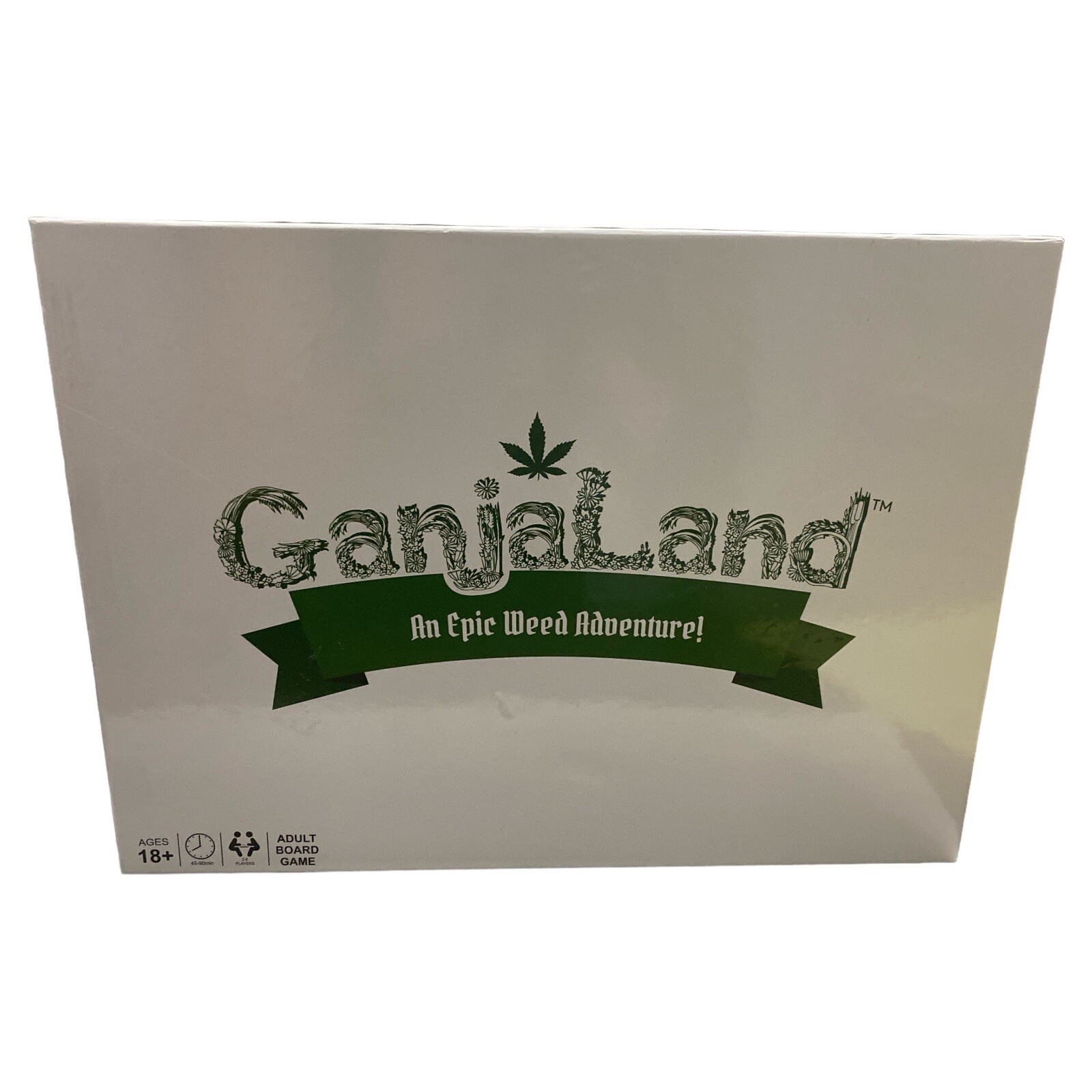 GanjaLand An Epic Weed Adventure Adult Board Game lightly toasted Complete