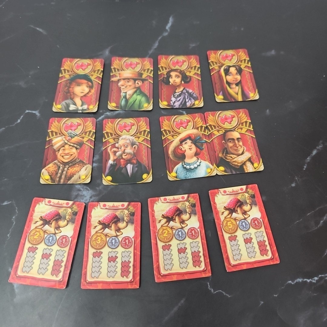 Camel Up| Finish Cards & Betting Tickets Complete Red Set Replacement Pieces