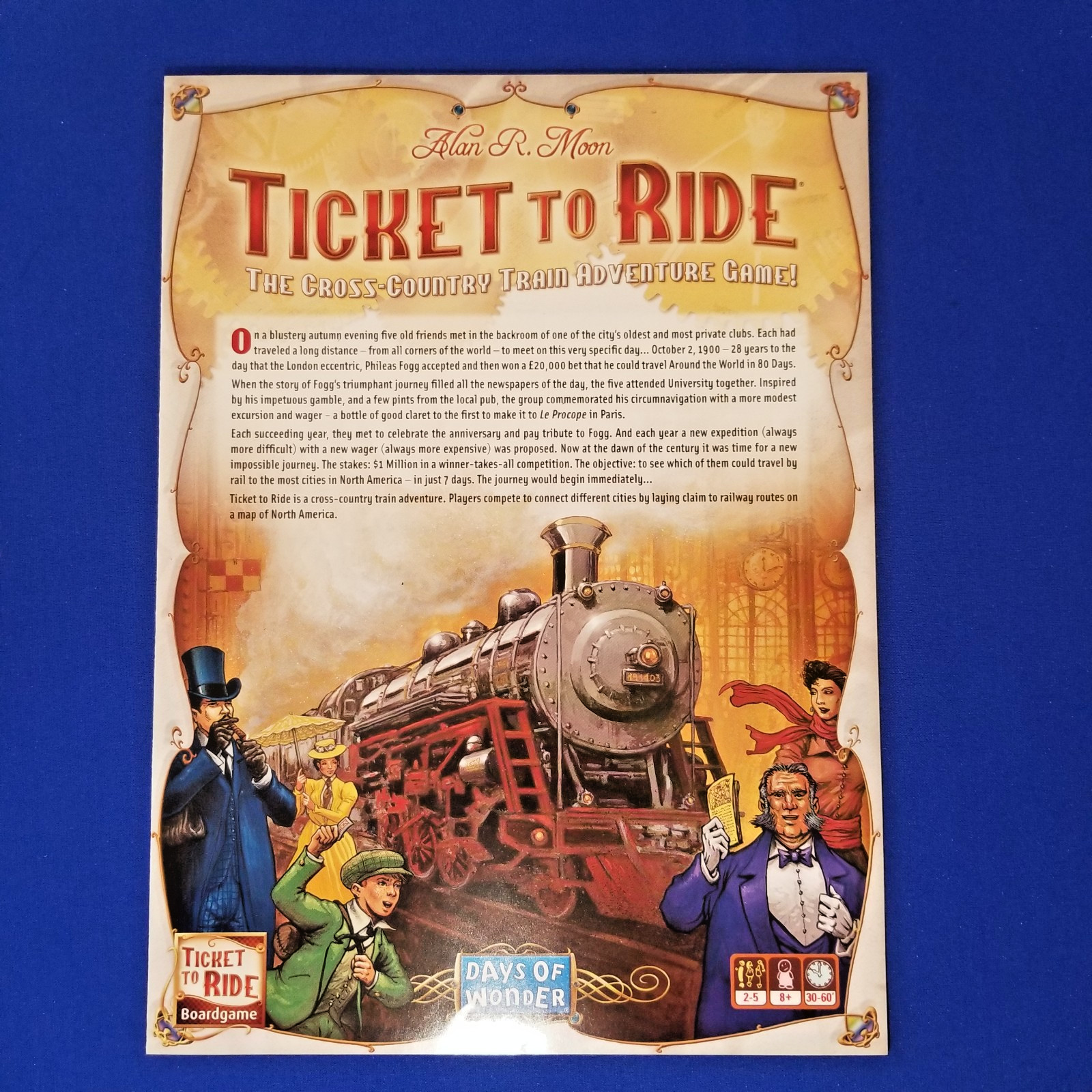 Ticket To Ride American Train Route Board Game Alan R Moon 100% Complete Game
