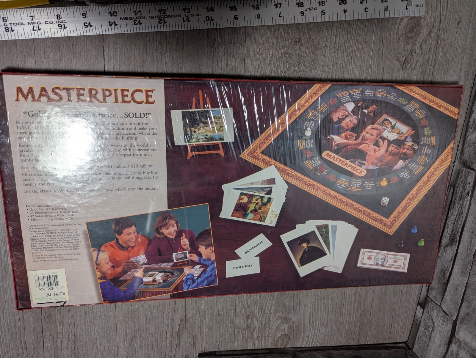 NEW SEALED Parker Brothers Masterpiece 1996 The Classic Art Auction Board Game
