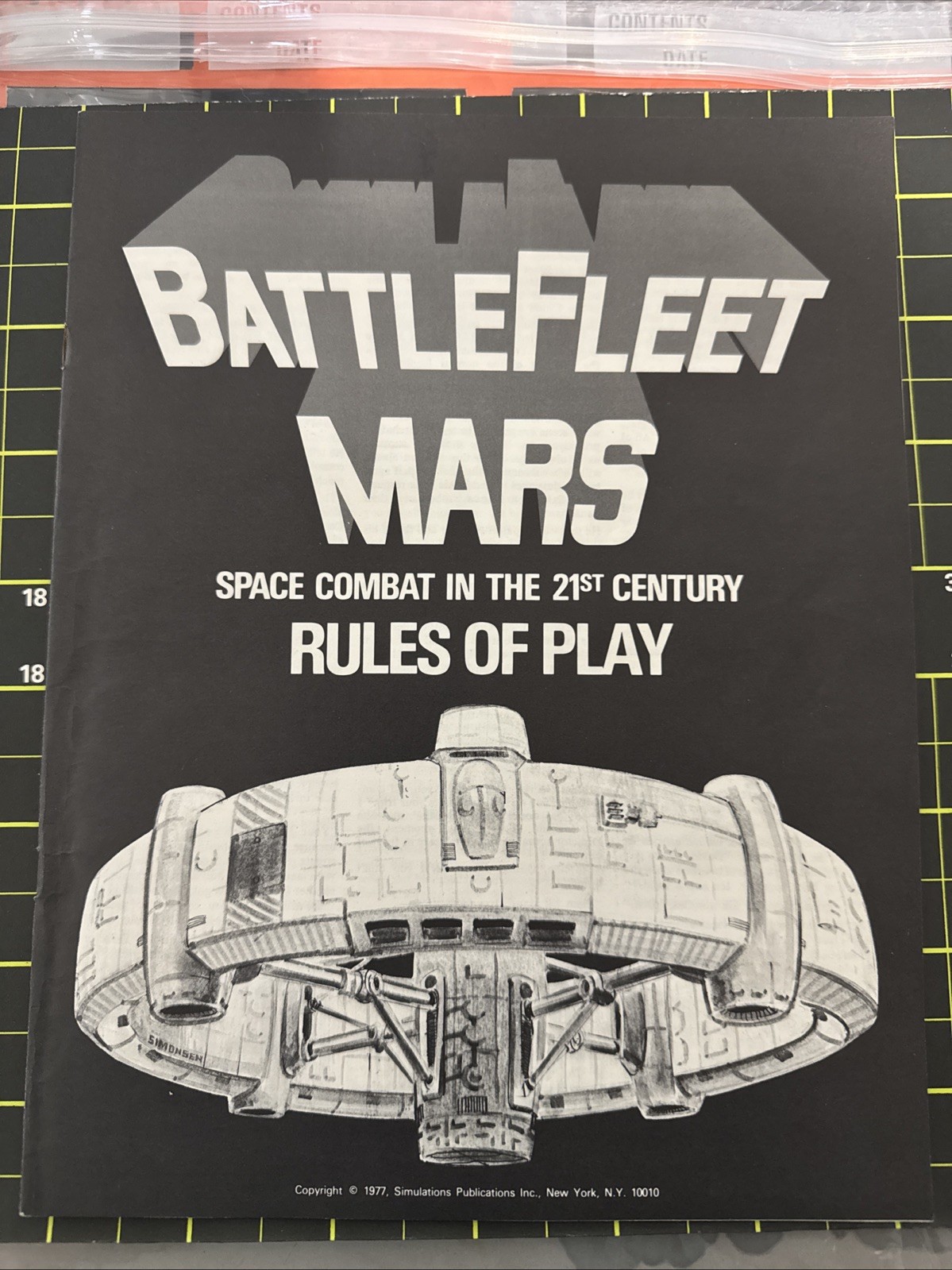 1977 SPI BATTLEFLEET MARS 21st Century Space Combat WAR GAME Mostly UNPUNCHED~