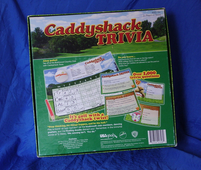 Caddyshack Trivia Game Play-A-Round 1000 Questions Unopened Contents