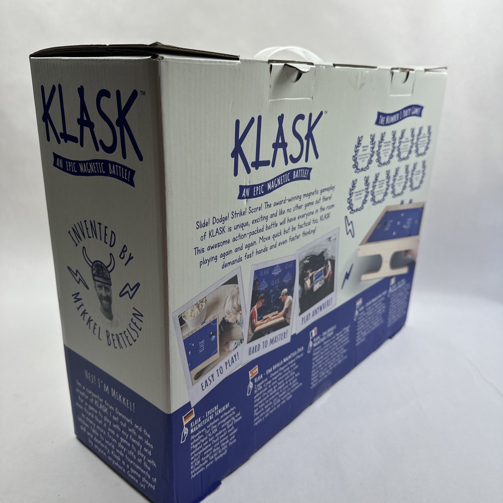 KLASK Magnetic Strategy Board Game, Austrian Game of the Year, 2 Players, 2016