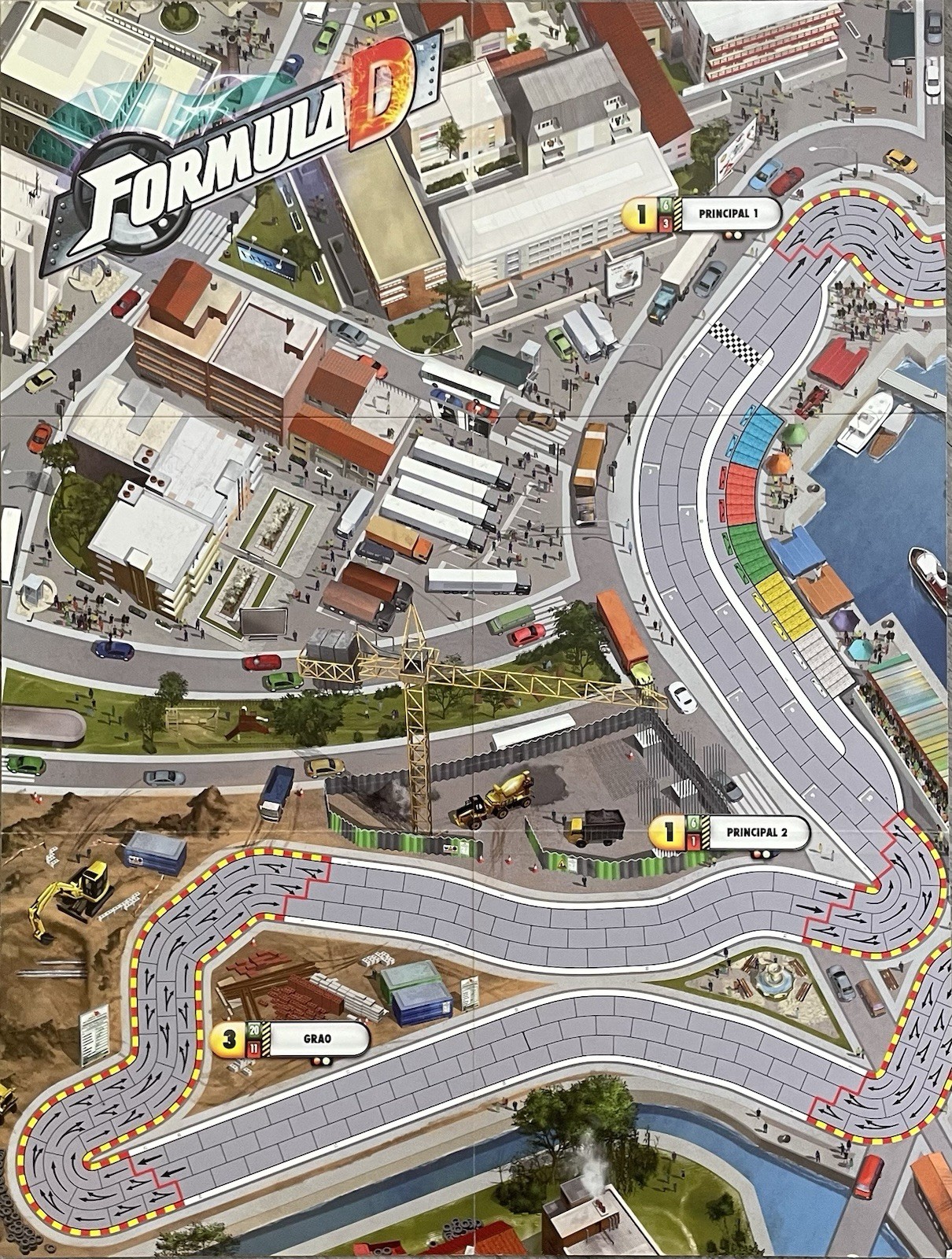 Formula D: Circuits 2 – Hockenheimring Racetrack – *ONE BOARD, HALF TRACK*