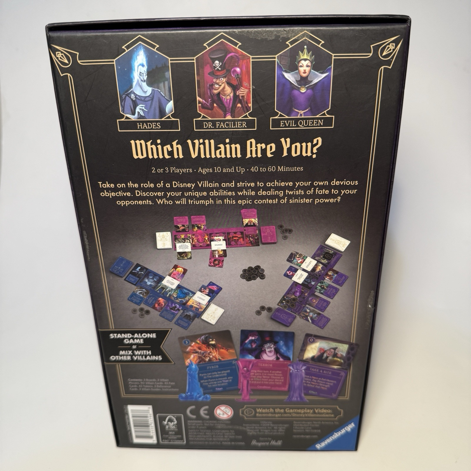 Disney Villainous Wicked to the Core COMPLETE Ravensburger 2019 Stand Alone Game