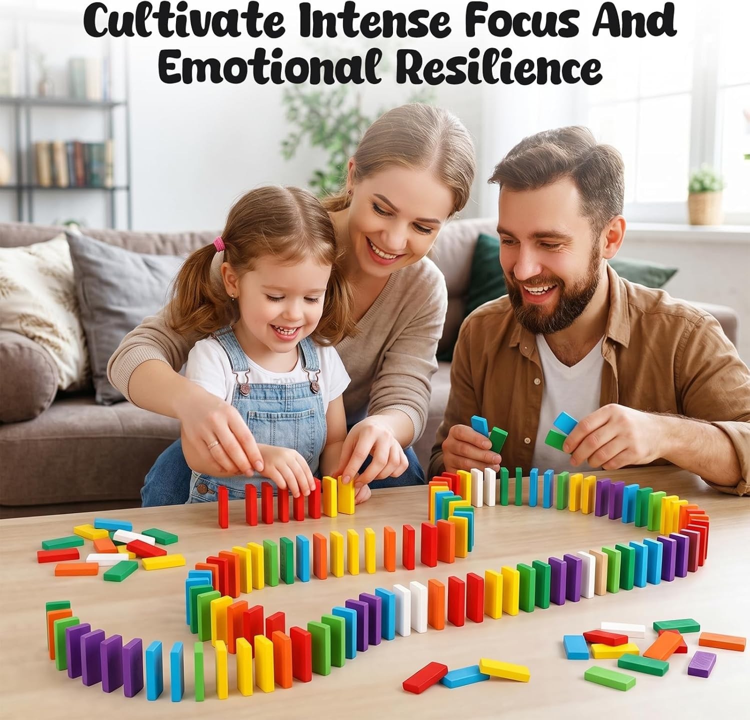 BigOtters Dominos Set for Kids,360 PCS Dominoes Medium, [Multiple Colors]