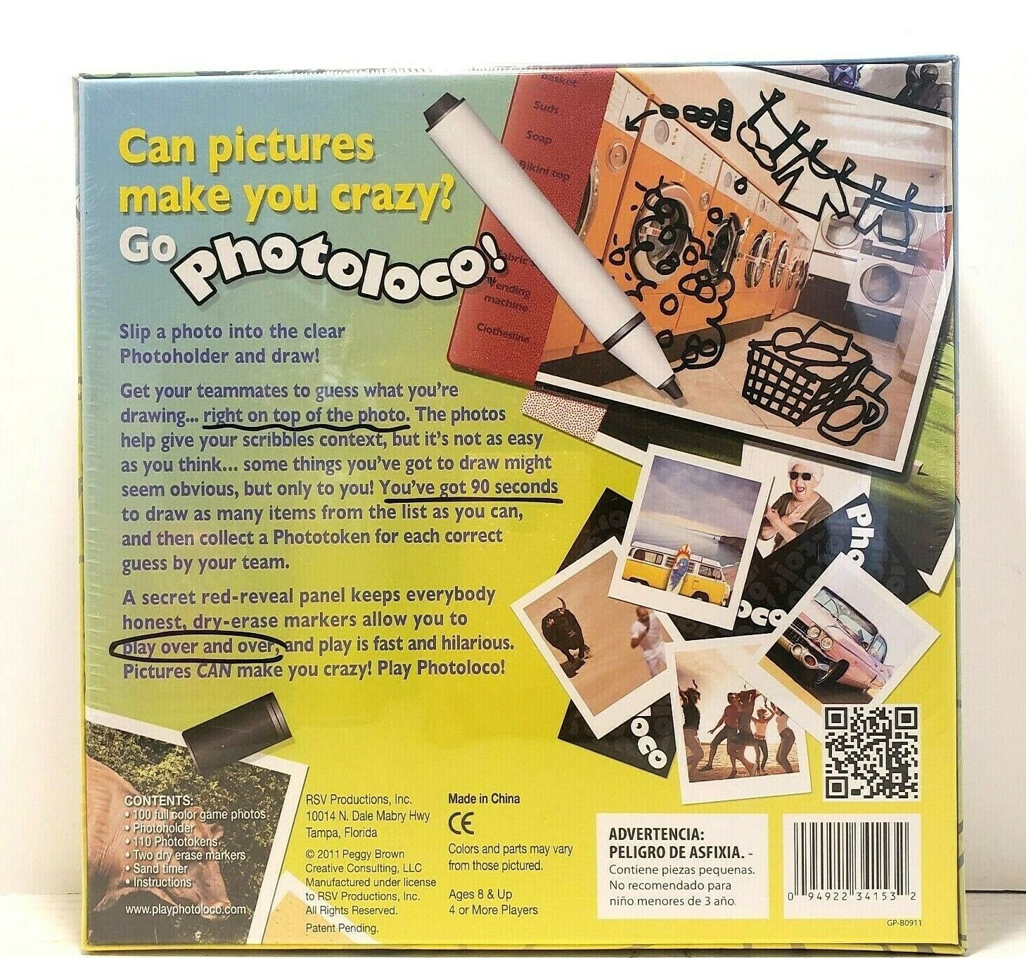 Photoloco Word Drawing Game Brand New Sealed Draw & Laugh 2011 Fast Shipping
