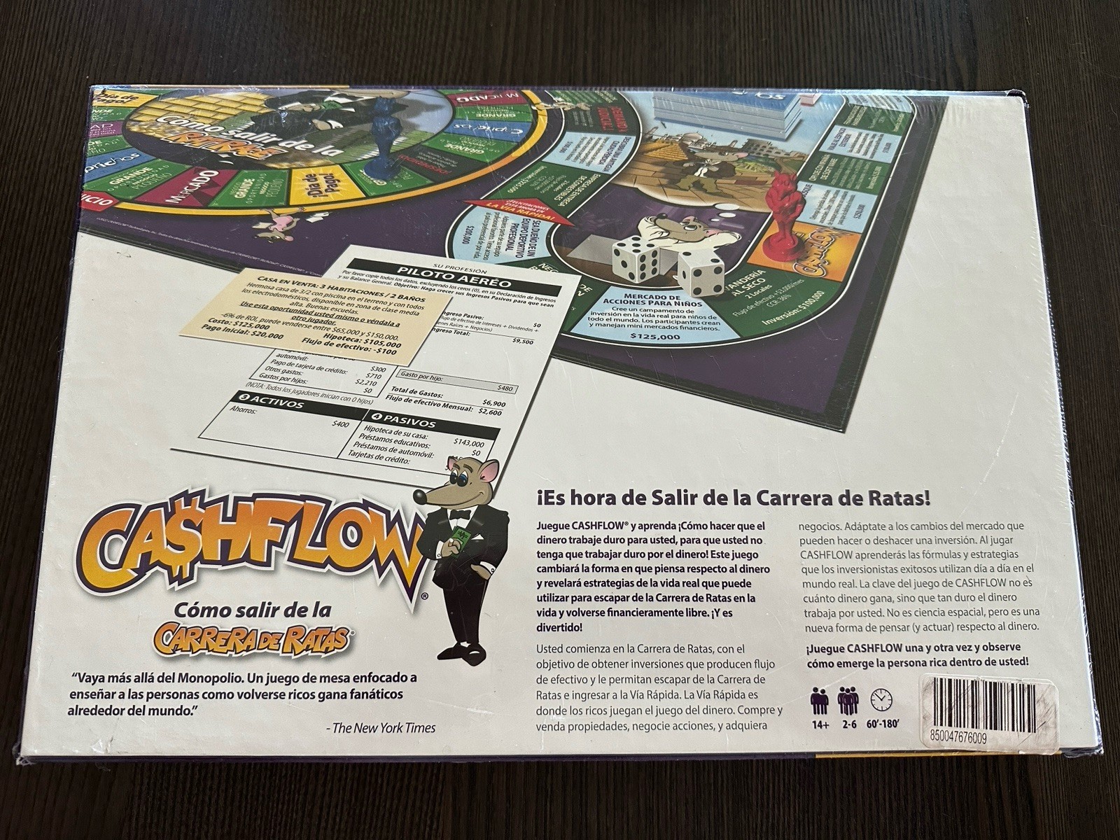 CASHFLOW Strategic Investing & Edu Board Game – Spanish En Español Brand New