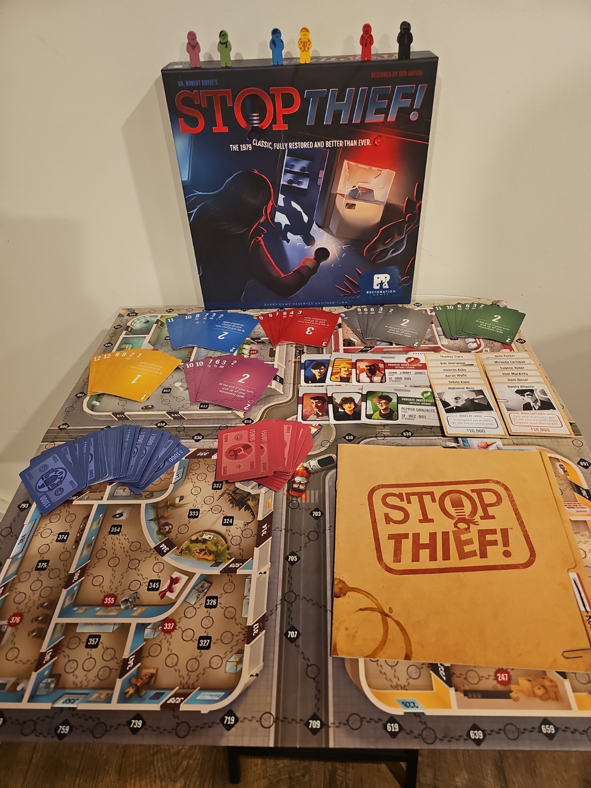 2017 STOP THIEF Board Game by Restoration Games Complete Remake of Classic