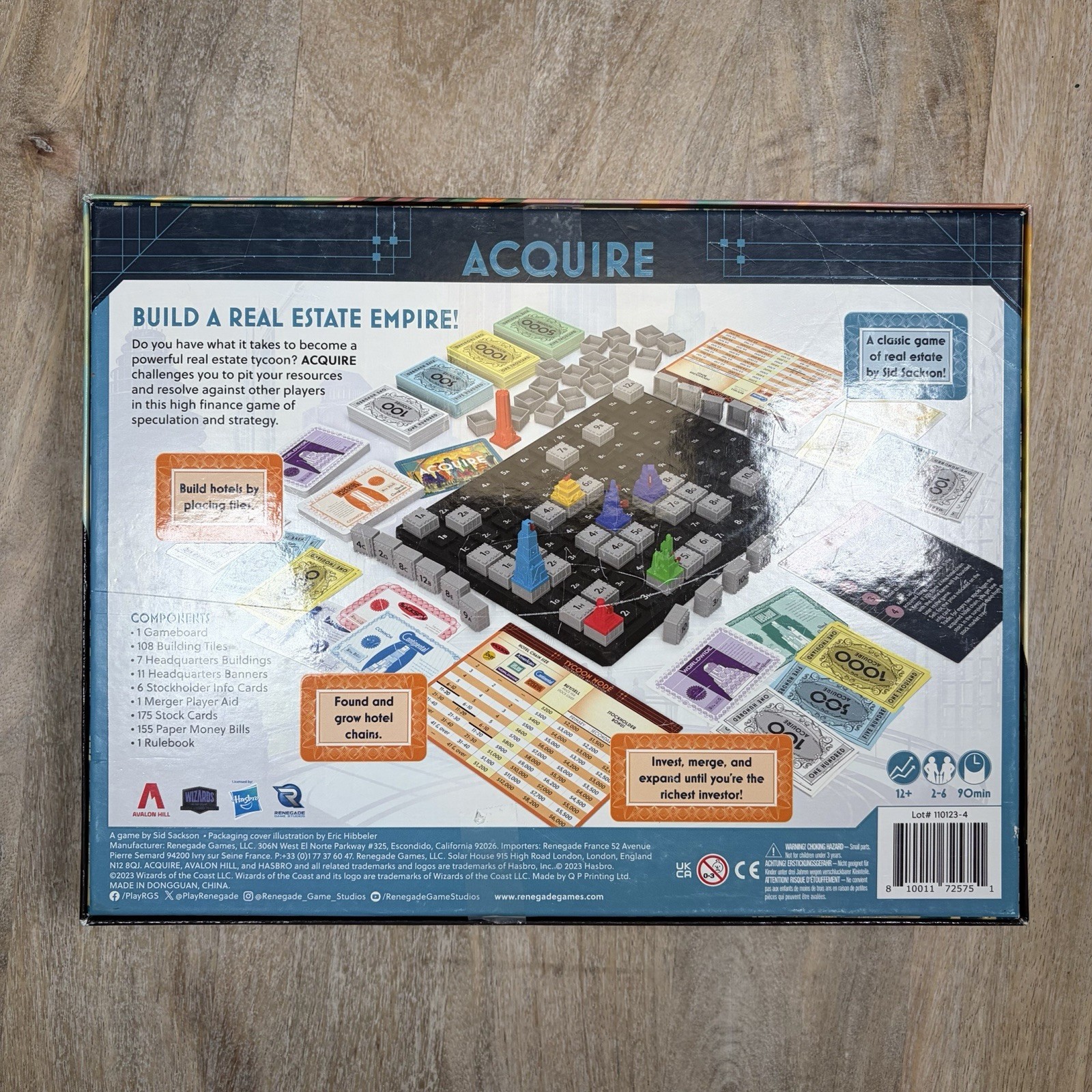 Renegade Game Studios | Acquire Strategy Board Game for 2-6 Players Used