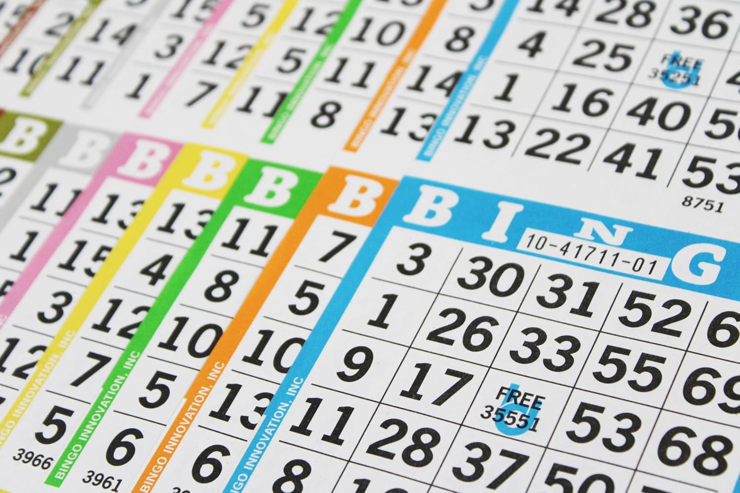 Bingo Books – 3 Faces, 10 Pages Each, 100 Disposable Game Books – Bold Dauber Sh