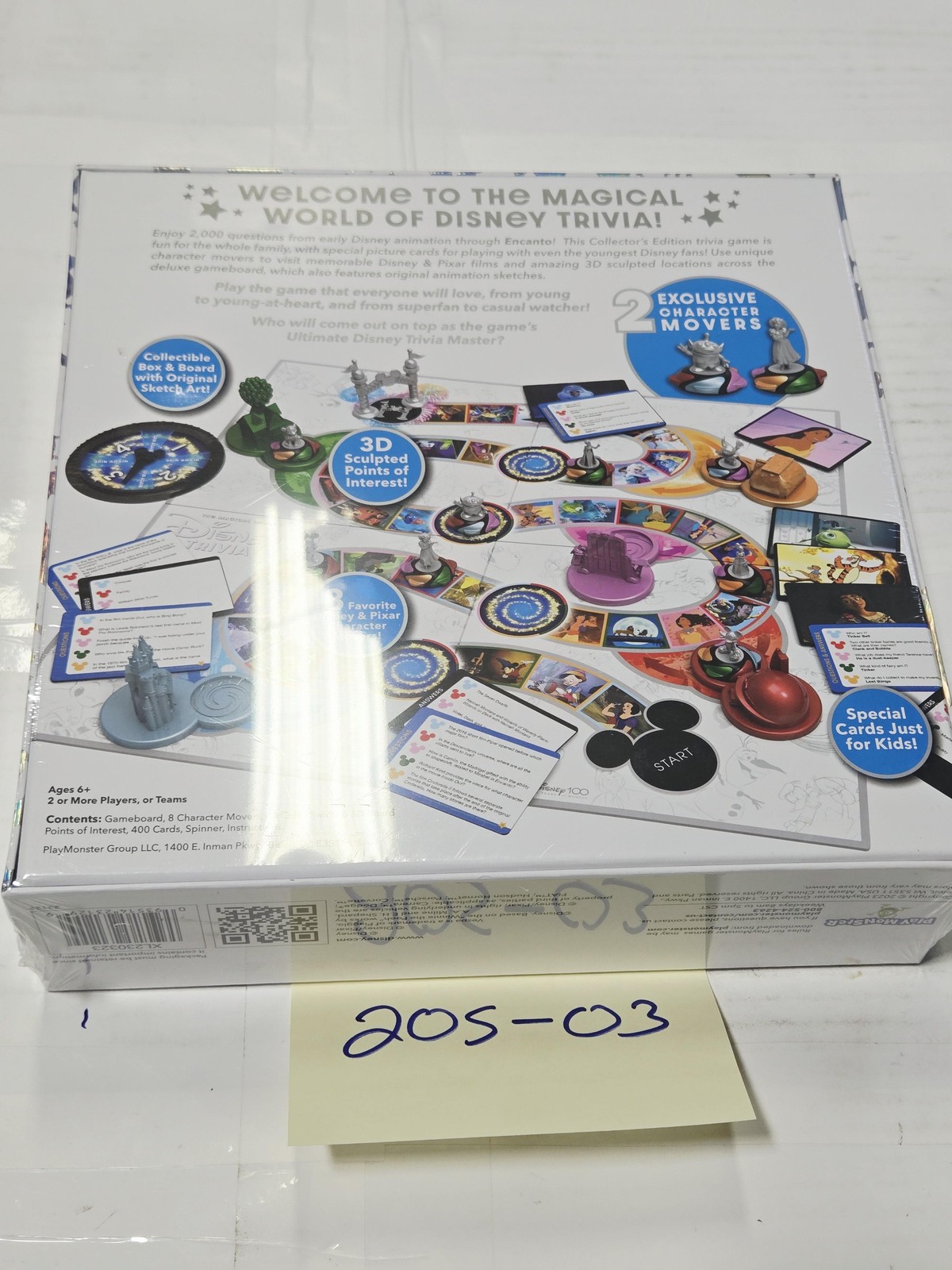 PlayMonster The Magical World Of Disney Trivia Game 2+ Players 6+ New Sealed