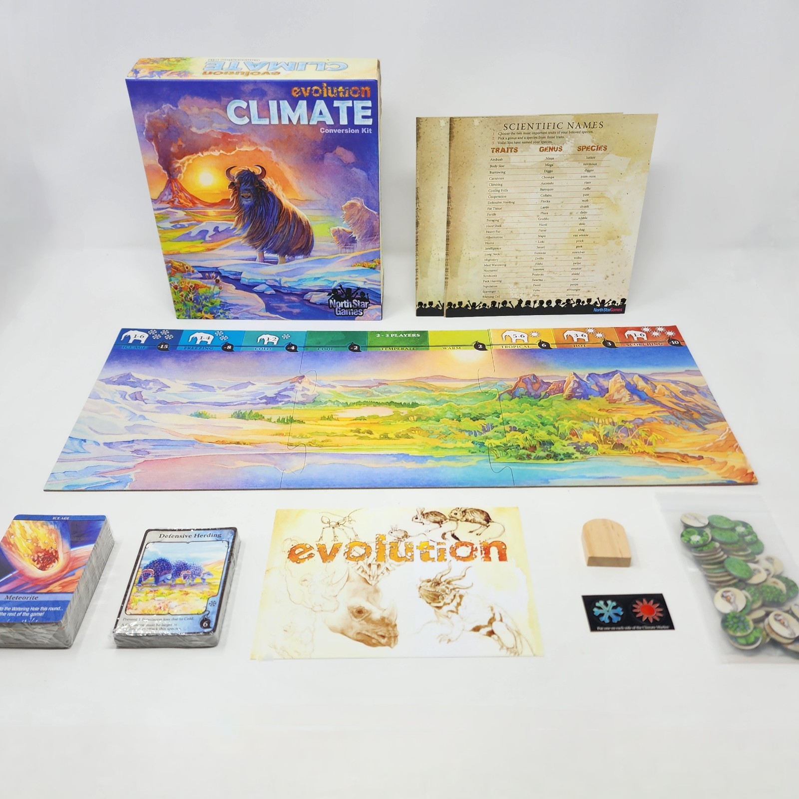 Evolution Board Game Climate Conversion Kit North Star Games 2016 KS Open NEW