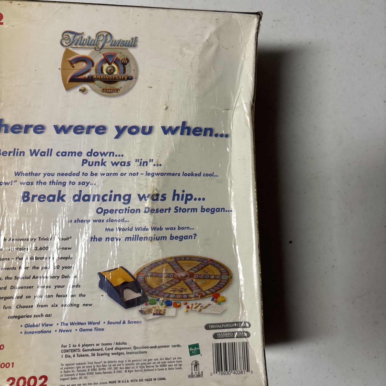 2002 Trivial Pursuit 20th Anniversary Edition Gold Brand New Sealed