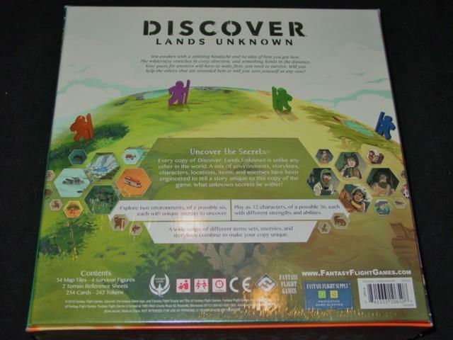 Fantasy Flight Games – DISCOVER LANDS UNKNOWN Exploration & Survival – SEALED