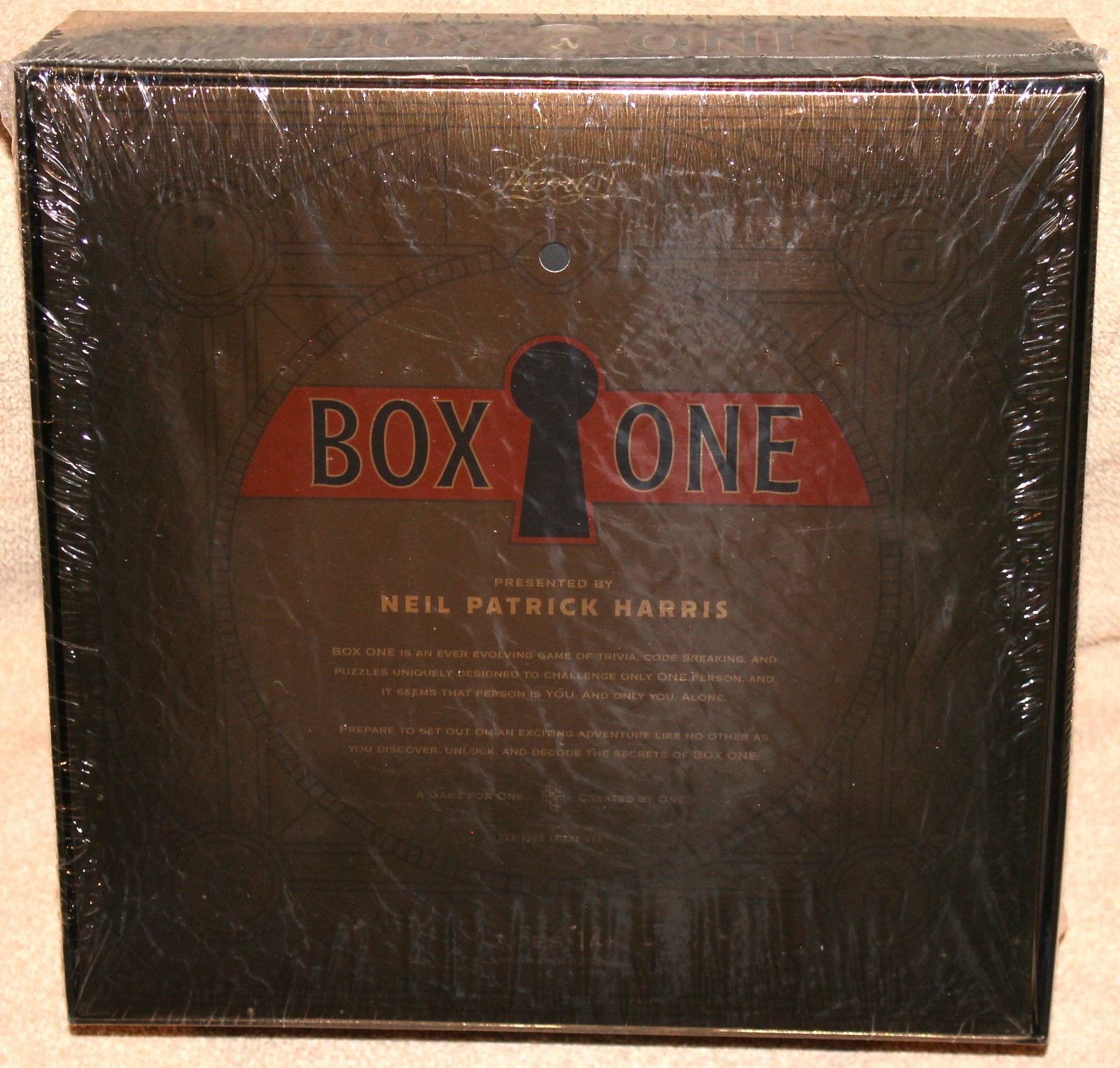 Theory 11 BOX ONE Board Game Presented By NEIL PATRICK HARRIS 1 Player, Sealed