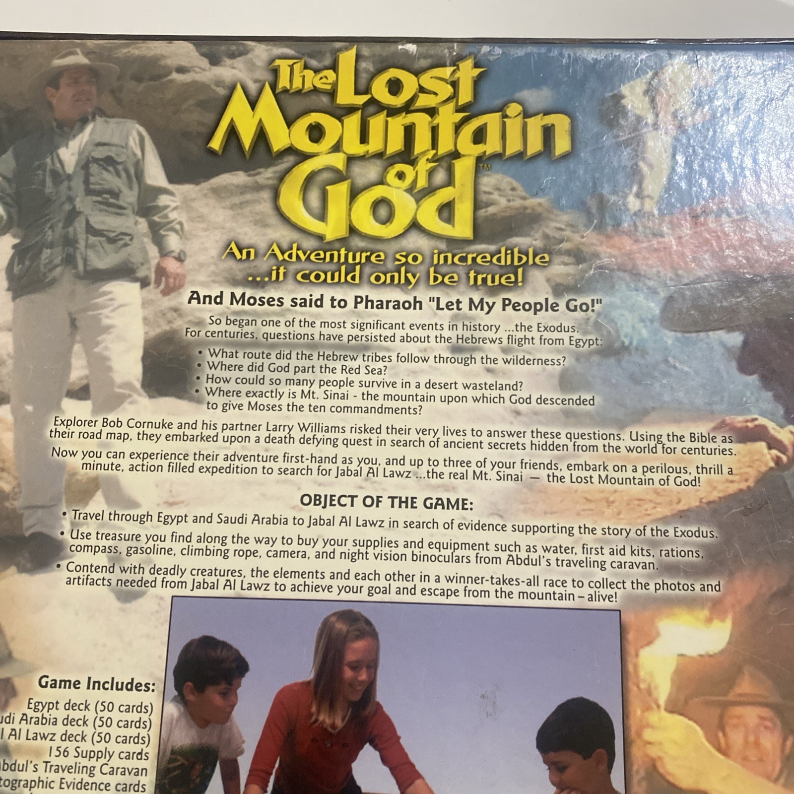 Tommy Nelson The Lost Mountain of God Biblical Adventure Board Game *Read*