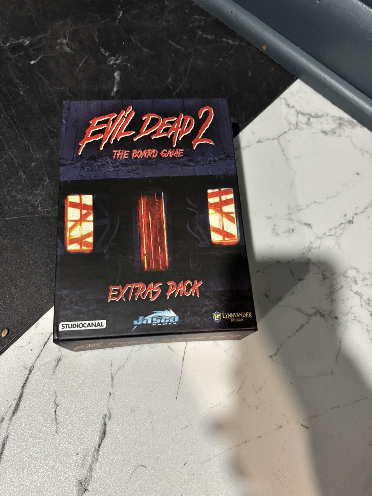 Evil Dead 2 The Board Game + Extras Pack + Combat Ash Promo Card Jasco Complete
