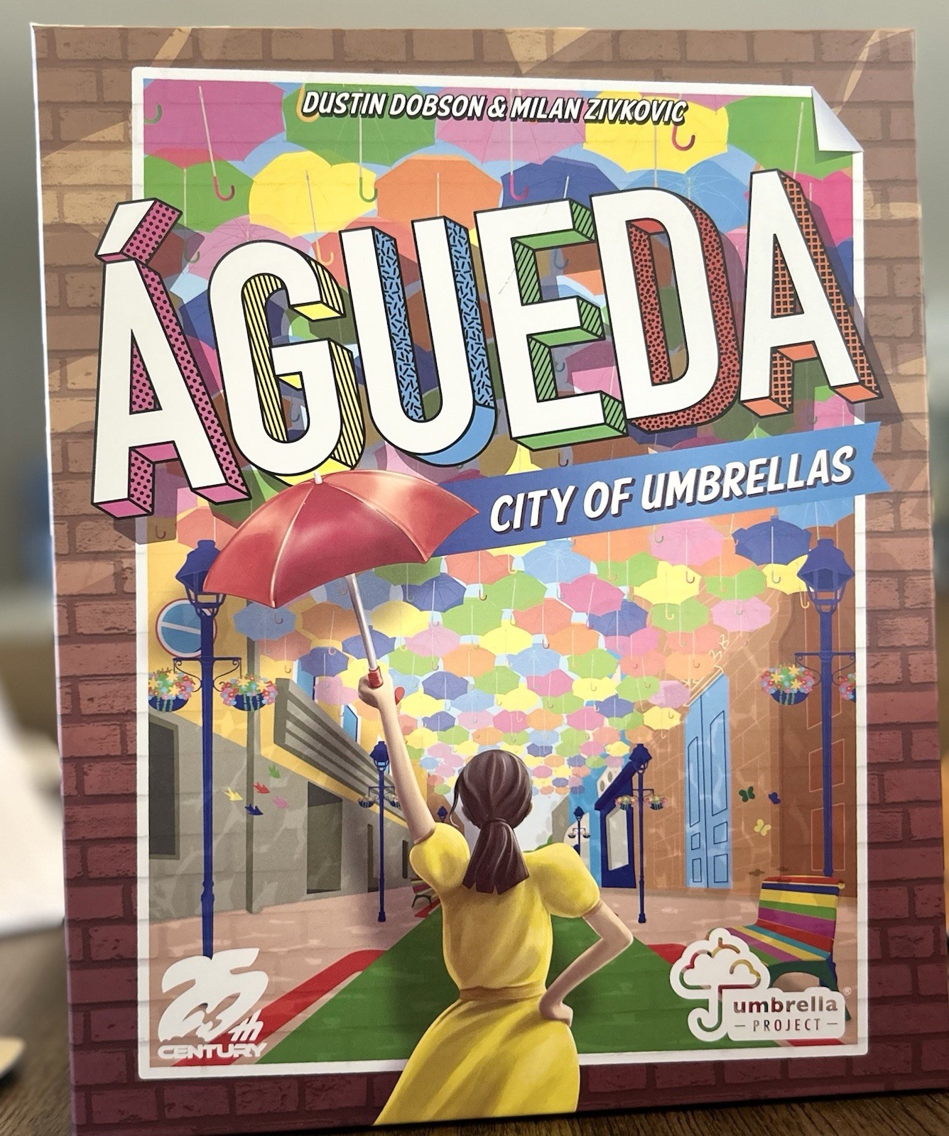 Águeda City of Umbrellas Board Game Unpunched ( Portuguese Version Included)