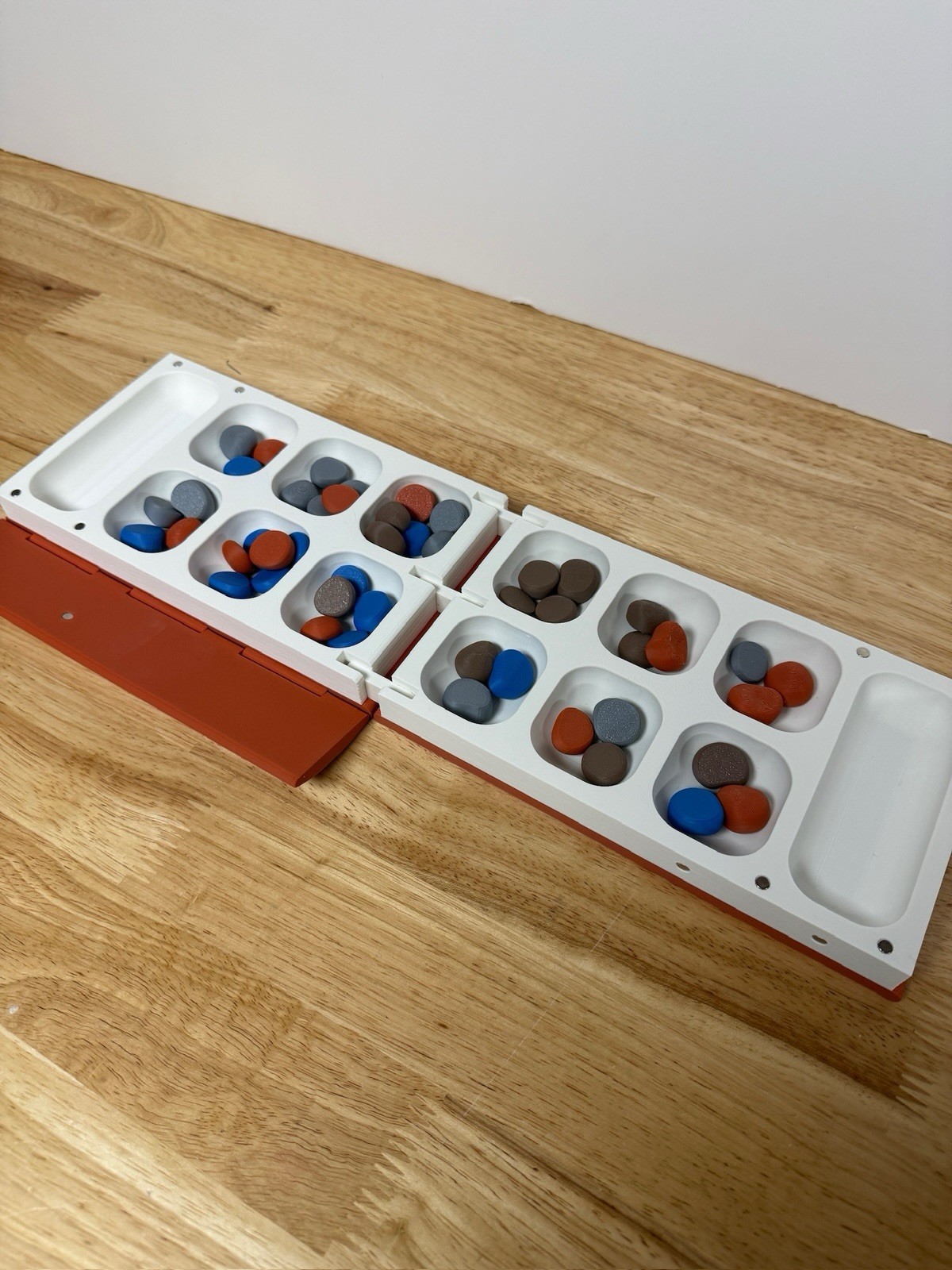 Book Board Game Set 7-in-1 Bookshelf Travel Games Chess Backgammon Mancala Gift