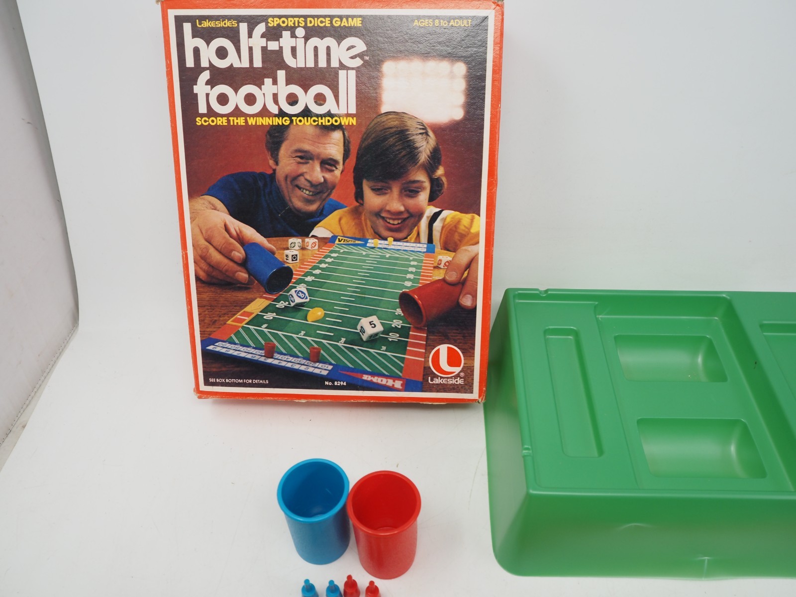 Vintage Half Time Football Dice Game Lakside Complete