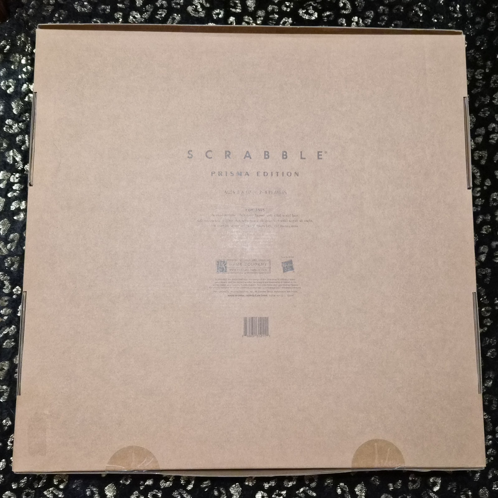 WS GAME COMPANY SCRABBLE PRISMA EDITION GLASS BOARD NIB