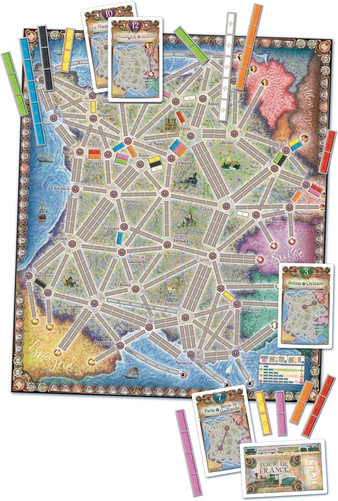 Ticket To Ride France & Old West Map Collection #6 Game DOW DO7228 Expansion