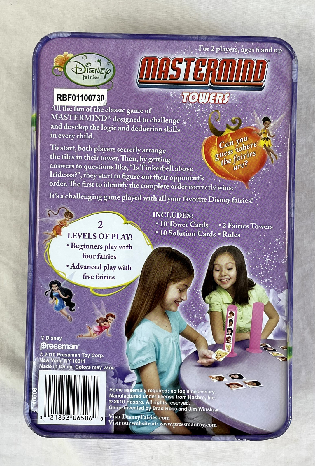 Disney Fairies MASTERMIND TOWERS Game TINKERBELL 2 PLAYERS AGES 6+
