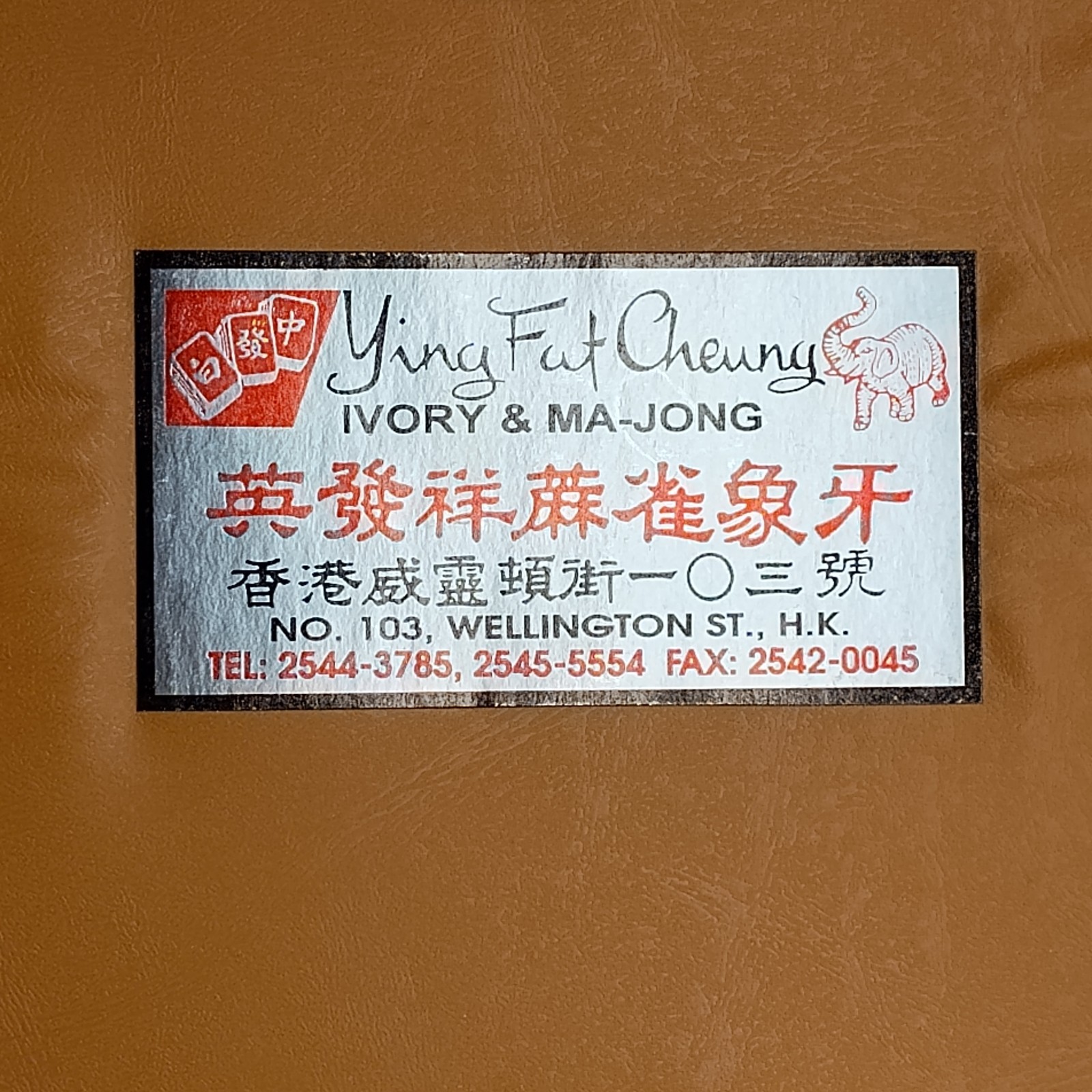 Ying Fat Cheung Pai Gow Domino Set Hong Kong in Case Vintage
