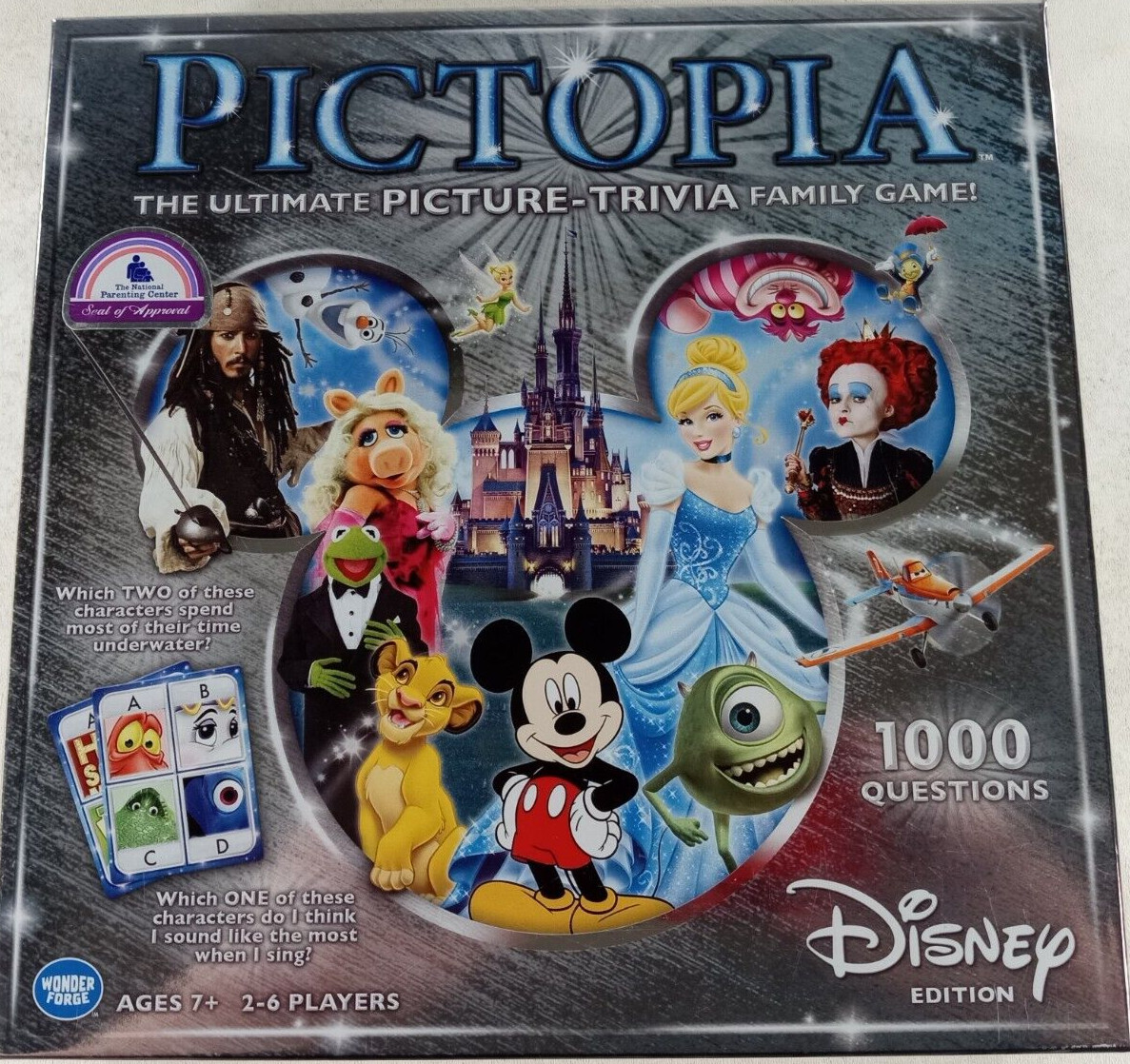 Pictopi Picture Trivia Game 1000 Questions Disney Edition
