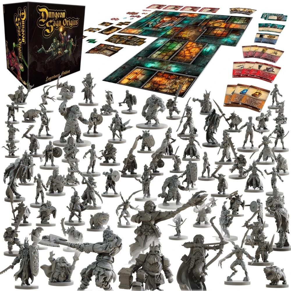 Dungeon Saga Origins: Legendary Edition by Mantic Games – SEALED