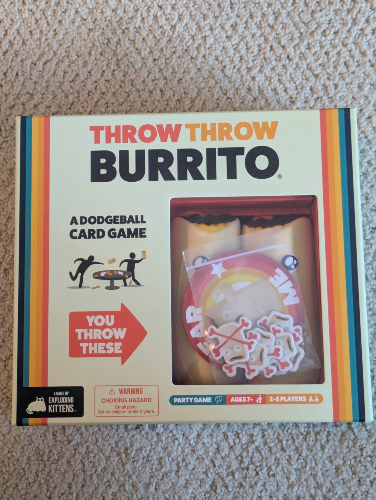 Exploding Kittens Throw Throw Burrito 2-6 Players – Ages 7+ – 15 Minutes to Play